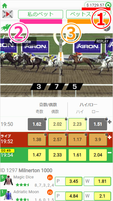 プレイ画面の見方